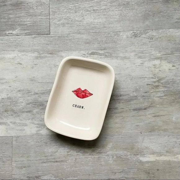 Ceramic Dish Storage Makeup Artisan Collection Home Decor CHARM. Dish Rae Dunn - Picture 5 of 7